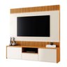 Estante Home para TV até 58 Polegadas Laqueado 100% MDF 180cm com Led 3 Gavetas Boreal  - 3