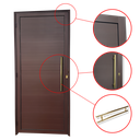 Ver imagem 3 de Porta Lambril c/Puxador D. Super Marrom Corten Dourado 80 Brimak