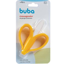 Massageador Mordedor de Gengiva Banana Bebê Buba - 3