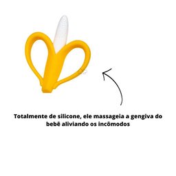 Massageador Mordedor de Gengiva Banana Bebê Buba - 6