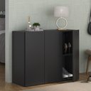 Ver imagem 1 de Sapateira 3 Portas Nina Multimóveis Preta
