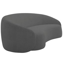 Sofá 3 Lugares 200cm Orgânico Luxo Recepção Amore Linho Cinza Escuro - 7
