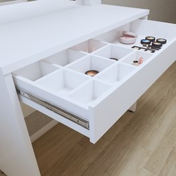 Penteadeira Camarim  100% MDF 180 X 110,3cm Requinte - 11