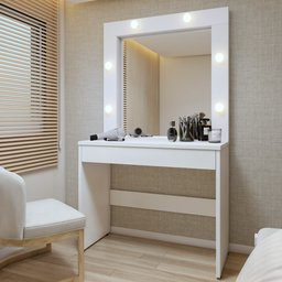 Penteadeira Camarim  100% MDF 180 X 110,3cm Requinte - 1