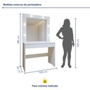 Ver mais imagens de Penteadeira Camarim 100% MDF 180 X 110,3cm Requinte