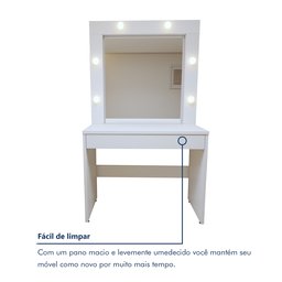Penteadeira Camarim  100% MDF 180 X 110,3cm Requinte - 7