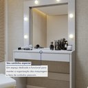 Ver imagem 5 de Penteadeira Camarim com Espelho MDF Requinte Bege/Off White