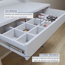 Ver imagem 4 de Penteadeira Camarim com Espelho MDF Requinte Bege/Off White
