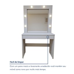 Penteadeira Camarim  100% MDF 180 X 110,3cm Requinte - 7