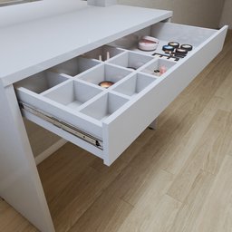Penteadeira Camarim  100% MDF 180 X 110,3cm Requinte - 11