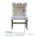 Ver imagem 7 de Penteadeira Camarim com Espelho MDF Requinte Bege/Off White