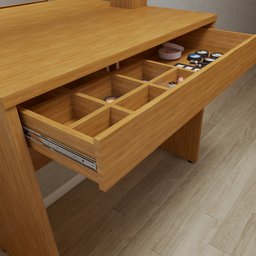 Penteadeira Camarim 100% MDF 180 X 110,3cm Requinte - 11
