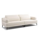 Ver imagem 2 de Sofá 4 Lugares Living 274cm Pé Ferro Romeu Bouclê K01 - D'Rossi Off White