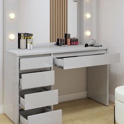 Penteadeira Camarim  100% MDF 184 X 136cm Anne - 8