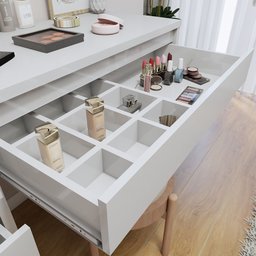 Penteadeira Camarim  100% MDF 184 X 136cm Anne - 10