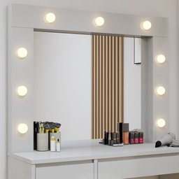 Penteadeira Camarim  100% MDF 184 X 136cm Anne - 9
