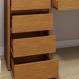 Penteadeira Camarim  100% MDF 184 X 136cm Anne - 11