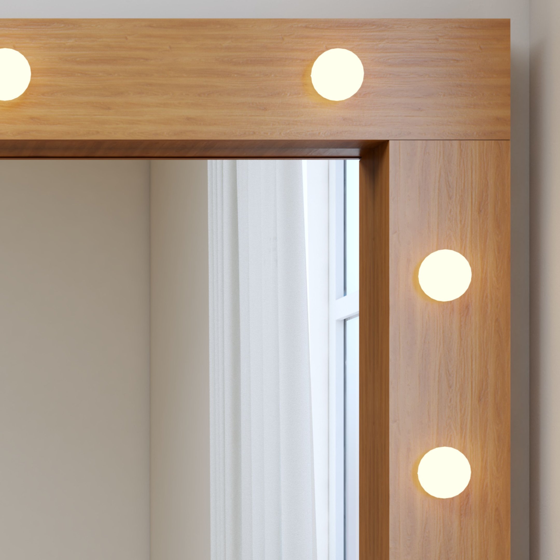 Penteadeira Camarim  100% MDF 184 X 136cm Anne - 12