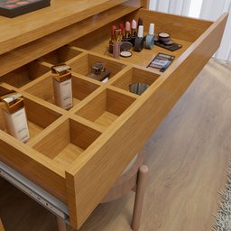 Penteadeira Camarim  100% MDF 184 X 136cm Anne - 10