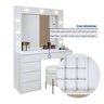 Penteadeira Camarim  100% MDF 184 X 136cm Anne - 4