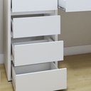 Ver imagem 6 de Penteadeira Camarim com Espelho e Lampada 5 Gavetas 100% MDF Anne Naturalle