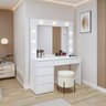 Penteadeira Camarim  100% MDF 184 X 136cm Anne - 2