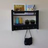 Porta Chave Organizador Preto Mdf - 3