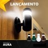 Arandela Luminária Aura Parede Interna Externa Muro Preto - 2