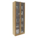 Ver imagem 2 de Estante de Livros com 2 Portas de Vidro Office Me4115 Amêndoa