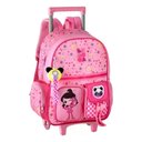 Ver imagem 1 de Mochila de Carrinho Luluca C/ Chaveiro Lu24614k Rosa - Clio