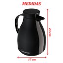 Ver imagem 3 de Garrafa Térmica Mesa Paris Amarela 1l Bule Gatilho Chá Café