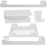 Kit de Acessórios para Banheiro Adesivo 5 Pcs Branco F.elg - 1