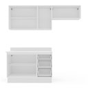 Ver imagem 2 de Cozinha Compacta 250093 3 Peças Amara Branco Politorno Móveis