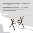 Ver mais imagens de Conjunto Sala de Jantar Mesa Retangular 100x60cm Tampo Madeira MDP 4 Cadeiras Paraty Marrom/Paraopeba