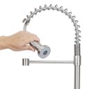 Ver imagem 4 de Torneira Gourmet Flexível Bancada Cozinha Água Fria Escovada