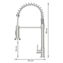 Ver imagem 5 de Torneira Gourmet Flexível Bancada Cozinha Água Fria Escovada