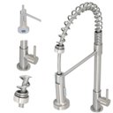 Ver imagem 1 de Torneira Gourmet Flexível Bancada Cozinha Água Fria Escovada