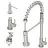 Torneira Gourmet Flexível Bancada Cozinha Água Fria Escovada - 1
