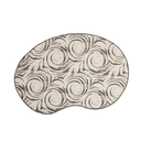 Ver imagem 2 de Tapete Organico Bean Antiderrapante 140x200cm para Quarto e Sala Cinnamon Roll São João