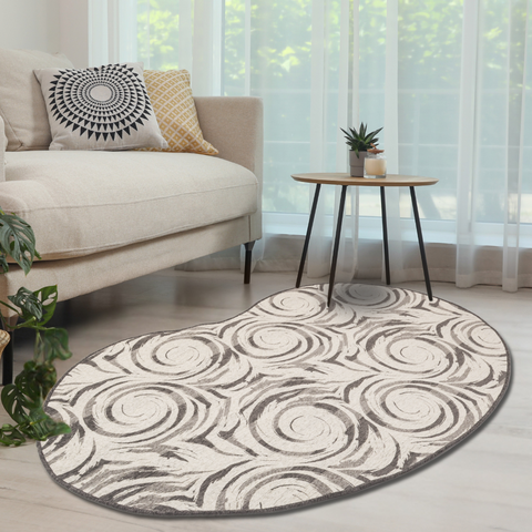 Tapete Organico Bean Antiderrapante 140x200cm para Quarto e Sala Cinnamon Roll São João