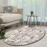 Tapete Organico Bean Antiderrapante 140x200cm para Quarto e Sala Cinnamon Roll São João - 1