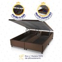 Ver imagem 5 de Conjunto Box Baú Marrom Mali Bege Molas Ensacadas Queen 158x198x77 - King House