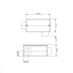 Condulete Fixo 1.1/2" Tipo "ll" - com Tampa / sem Rosca / sem Pintura Tramontina - 2