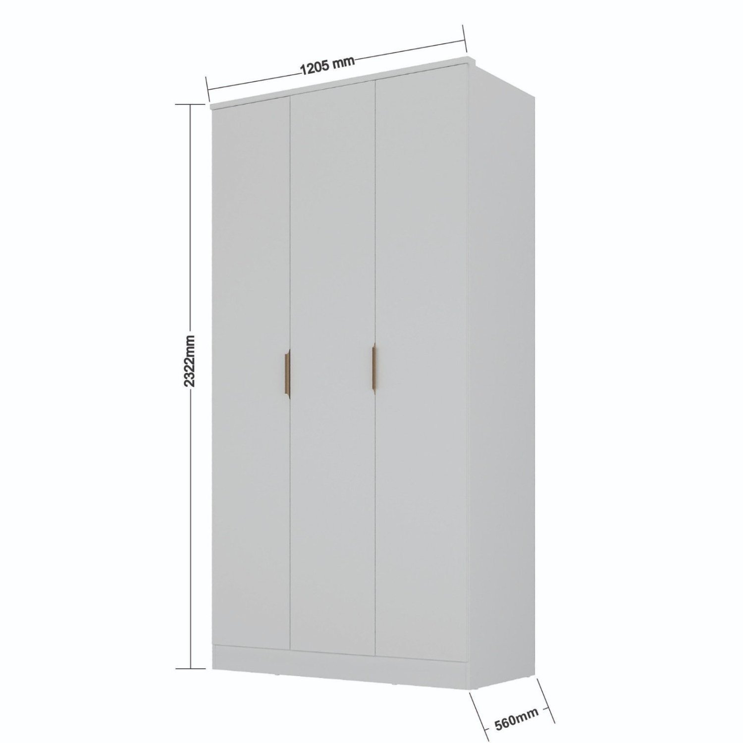 Guarda-roupa 3 Portas Mdf Ravi - 4