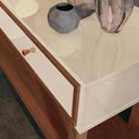 Ver imagem 4 de Aparador 2 Gavetas Bari Retro Mdp Off White e Cedro Natural 105cm