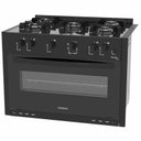 Ver imagem 3 de Fogao de Embutir 5 Bocas Venax Picasso Line Preto Fosco Gas Glp