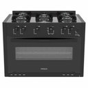 Ver imagem 2 de Fogao de Embutir 5 Bocas Venax Picasso Line Preto Fosco Gas Glp