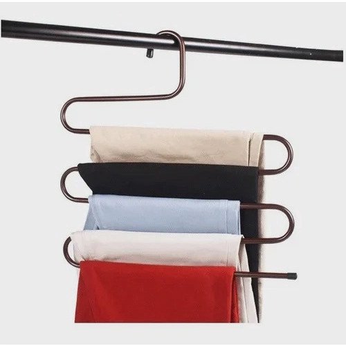 Cabide P/ Calças em Inox com 5 Divisórias Multi - 5