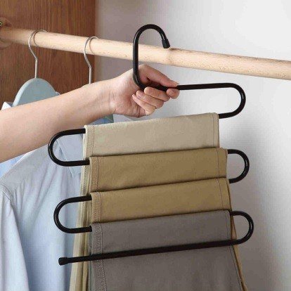 Cabide P/ Calças em Inox com 5 Divisórias Multi - 4