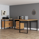 Ver imagem 1 de Conjunto Home Office 3 Peças 100% Mdf Pratice - Pradel